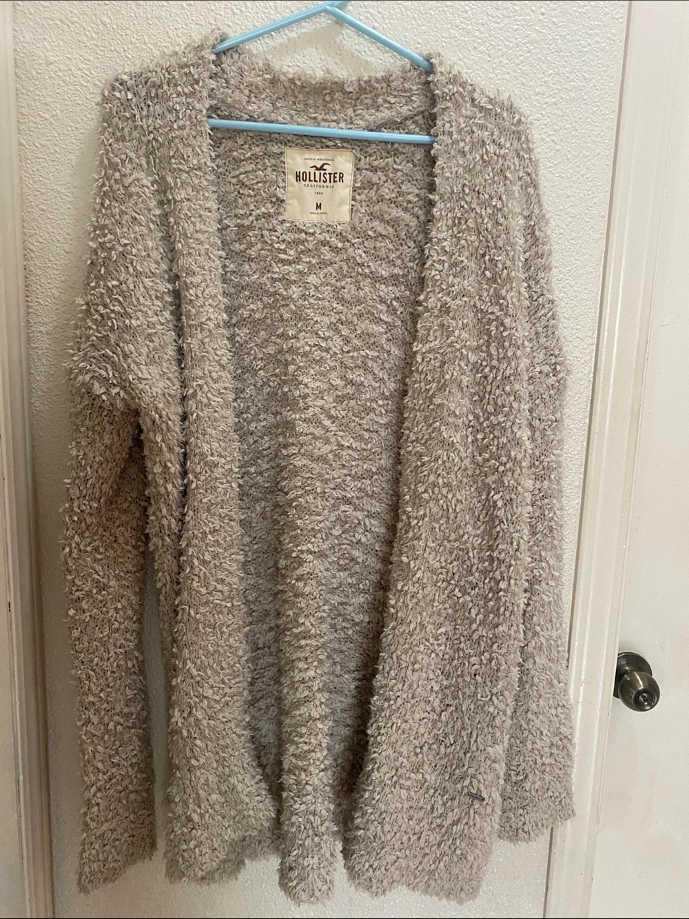 Hollister Open-Front Fuzzy Cardigan - M
